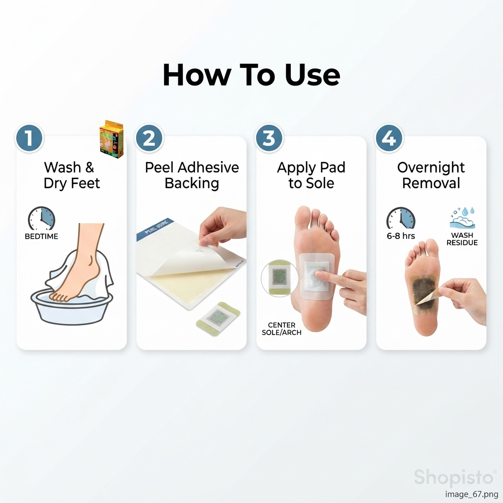 Kinoki Foot Patches – Cleansing Foot Care Patches, Pack of 20