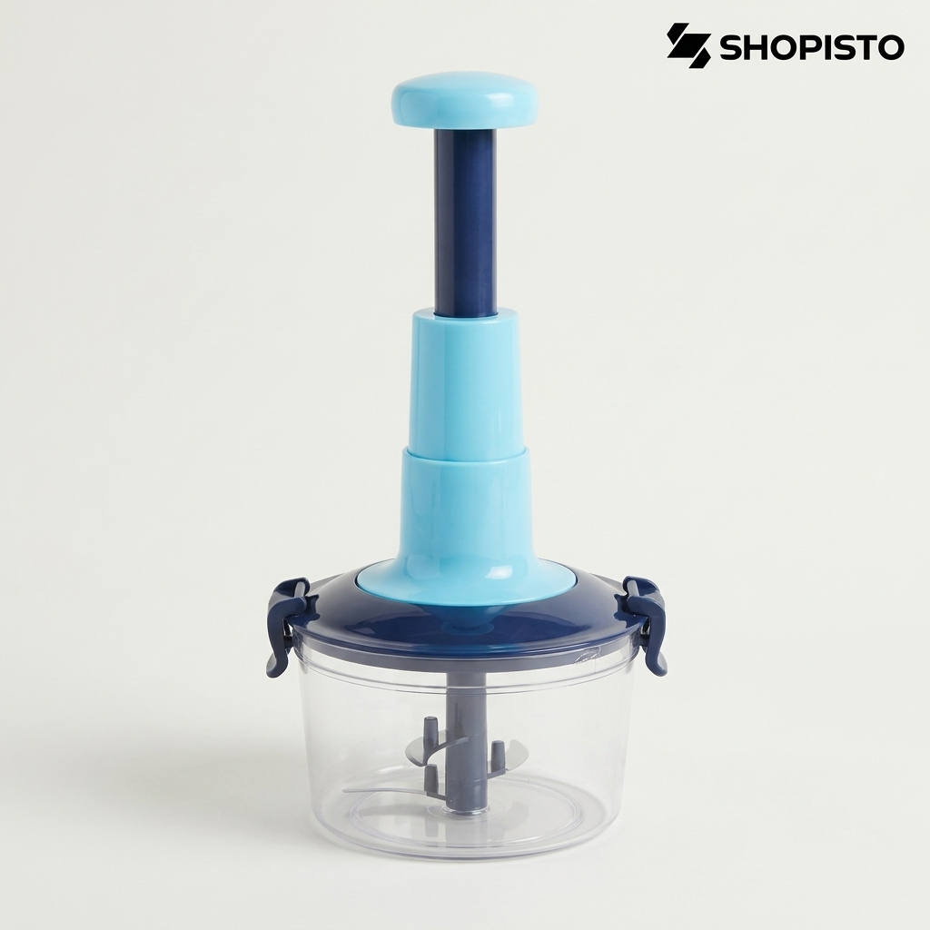 Hand-Press Vegetable & Fruit Chopper – Manual Food Cutter