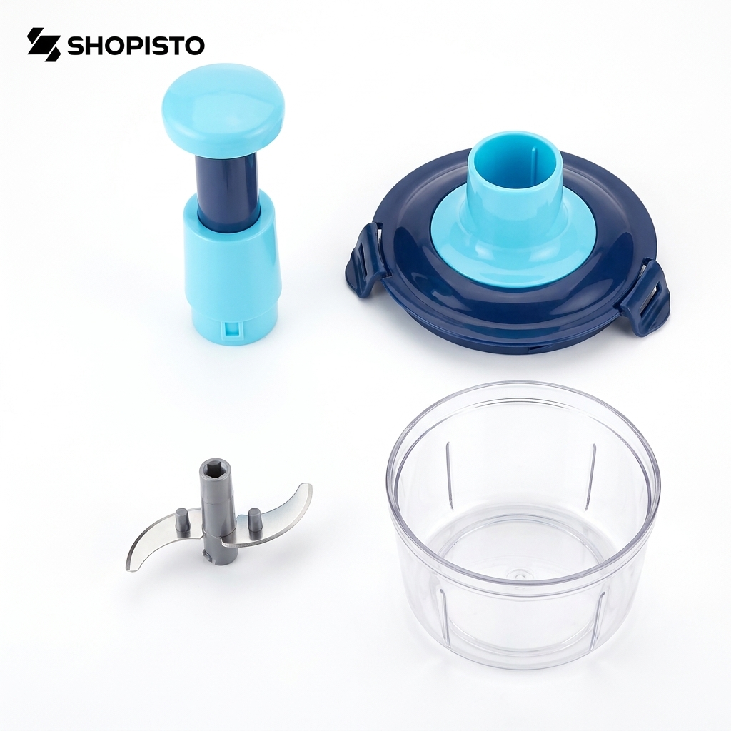Hand-Press Vegetable & Fruit Chopper – Manual Food Cutter