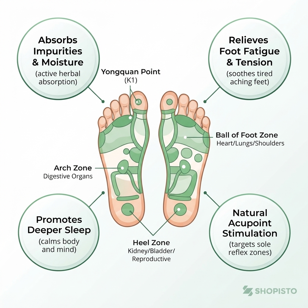 Ginger Foot Patches – Herbal Adhesive Foot Care Patches