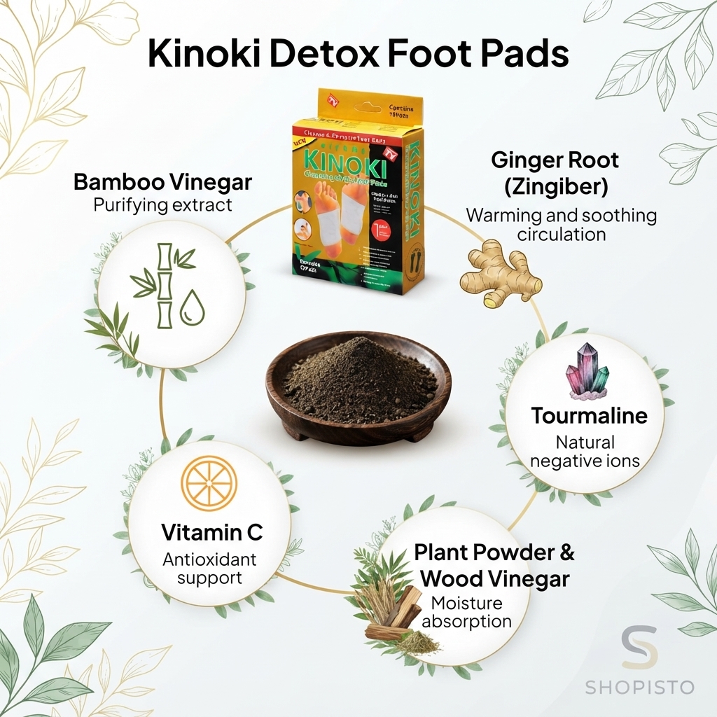 Kinoki Foot Patches – Cleansing Foot Care Patches, Pack of 20