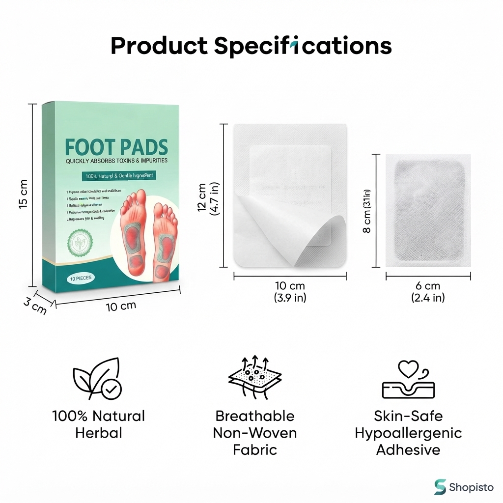 Ginger Foot Patches – Herbal Adhesive Foot Care Patches