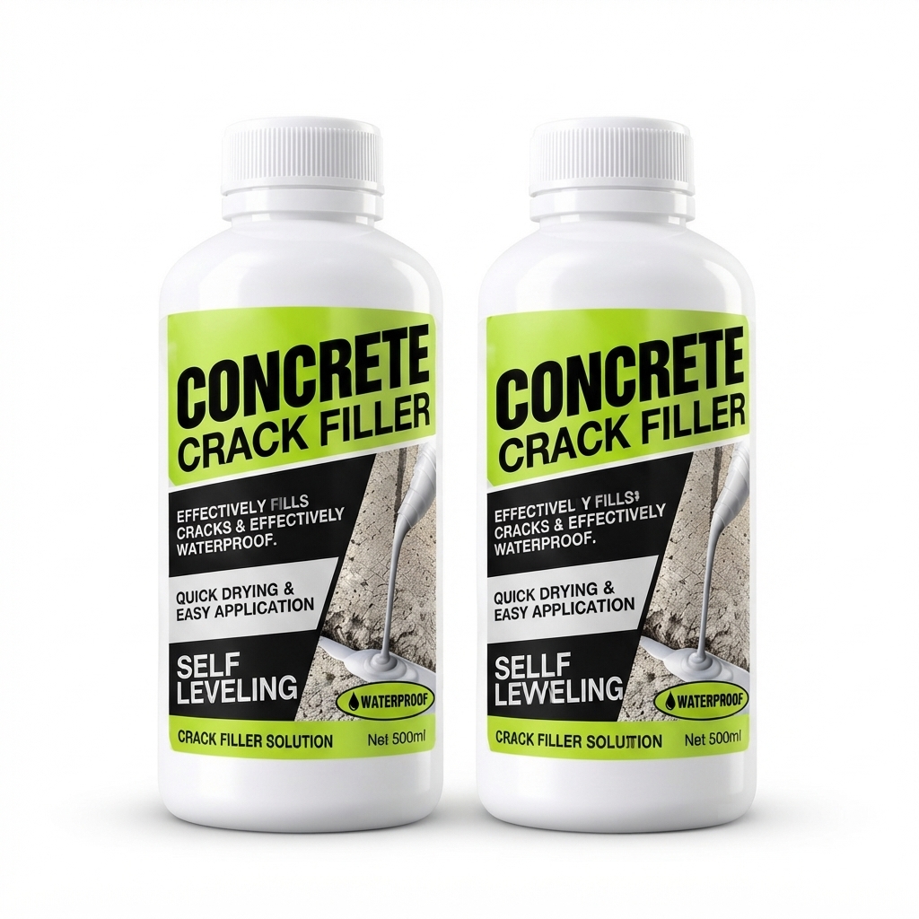 Concrete Crack Filler – Self-Leveling Waterproof Repair Solution, Pack of 2